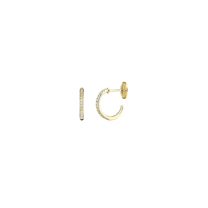 Demoiselle earrings in yellow gold and diamonds | LEPAGE