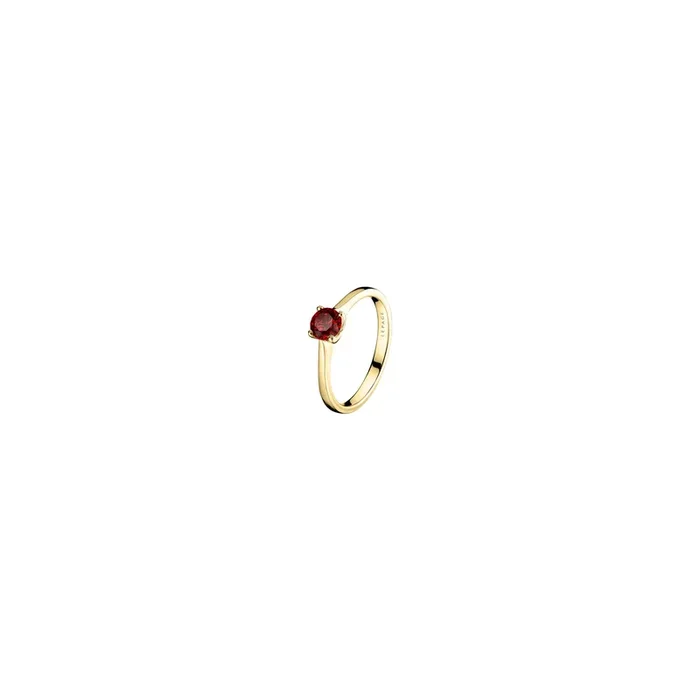 Désir engagement ring in yellow gold and ruby | LEPAGE