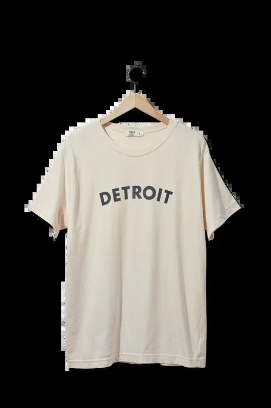 Detroit Graphic T Shirt – Cream