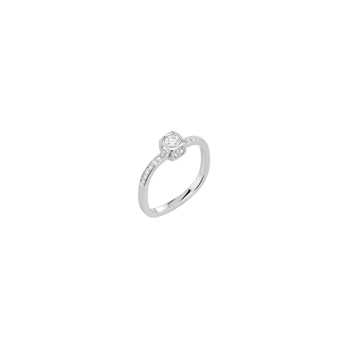 dinh van Le Cube Diamant ring white gold and diamond – Lepage