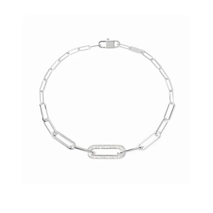 dinh van Maillon bracelet in white gold and diamonds | Lepage