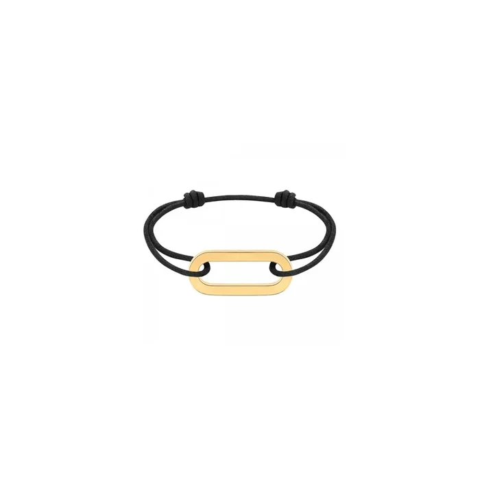 dinh van Maillon XL racelet on cord in yellow gold | LEPAGE