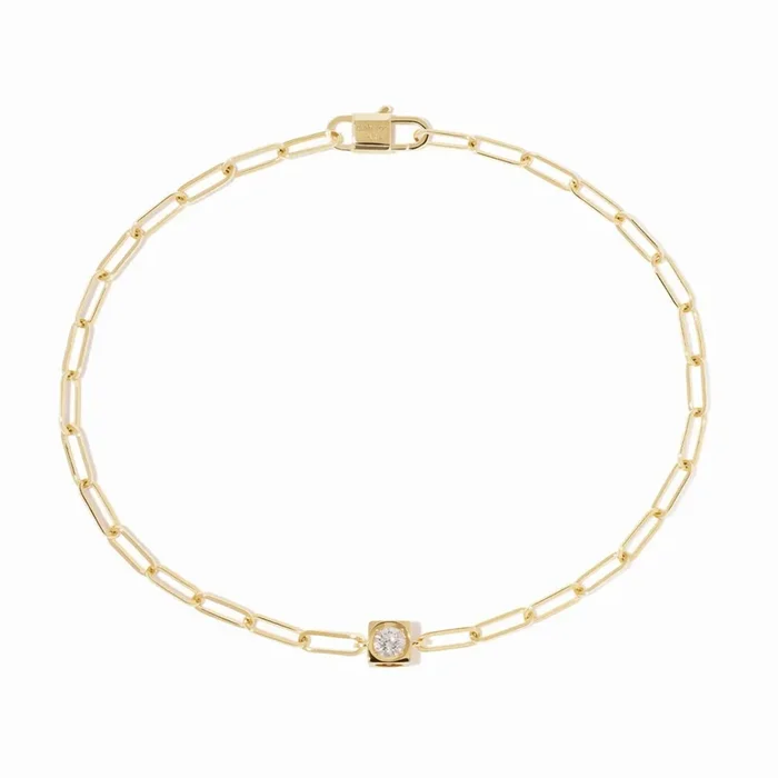 Dinh van necklace The Diamond Cube GM in yellow gold and diamond – Lepage
