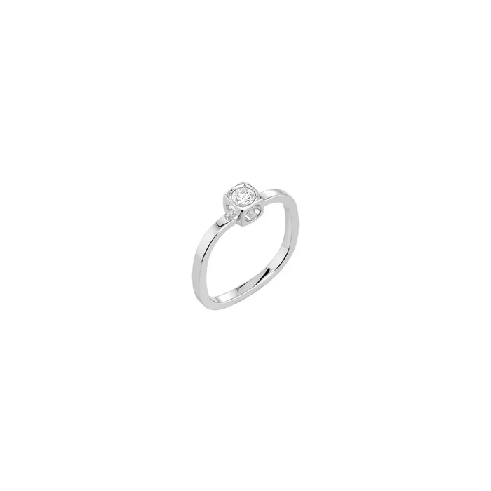 dinh van ring Le Cube Diamant in white gold and diamond – Lepage