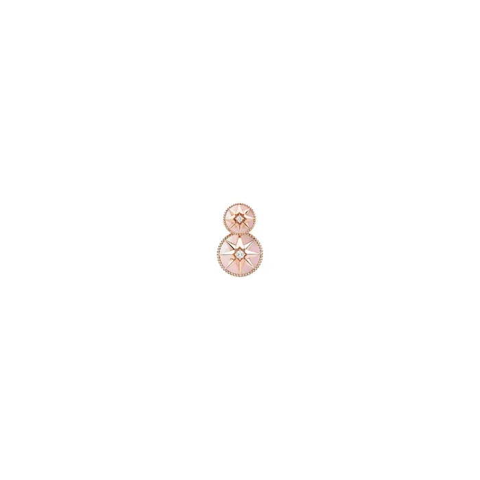 DIOR Rose des Vents earring in rose gold, pink opal diamonds | LEPAGE