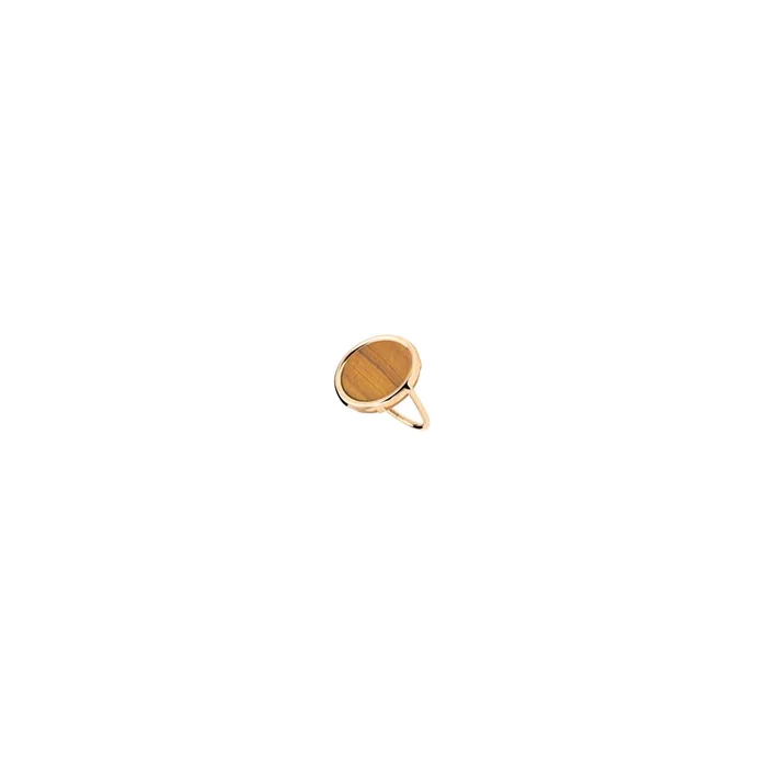 Disc Ever rose gold and tiger eye ring, ring Ginette NY – Lepage