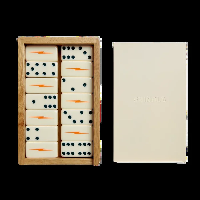 Dominoes Set – Cream / Blue