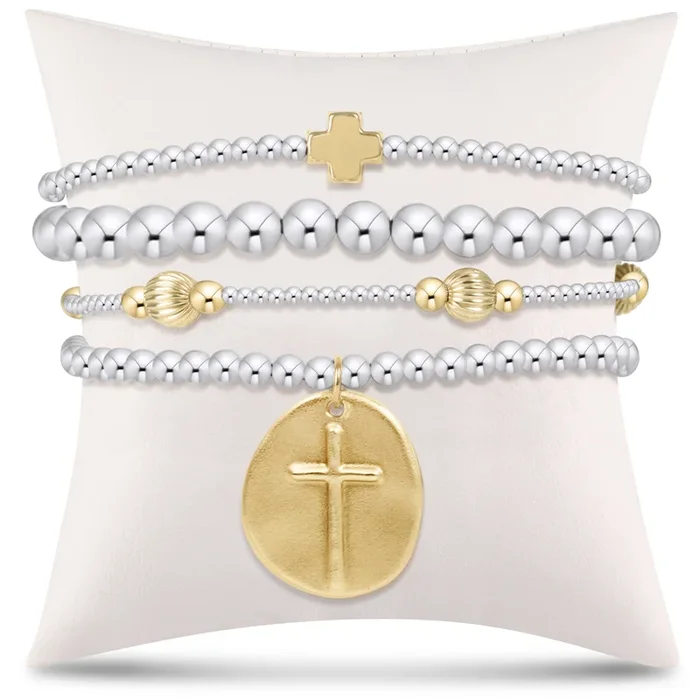 e’s luxe go-to gift stack – mixed metal