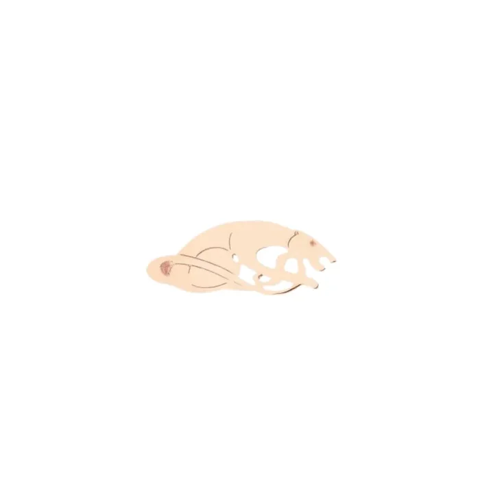 Earring Ginette NY Solo panther stud in rose gold – Lepage