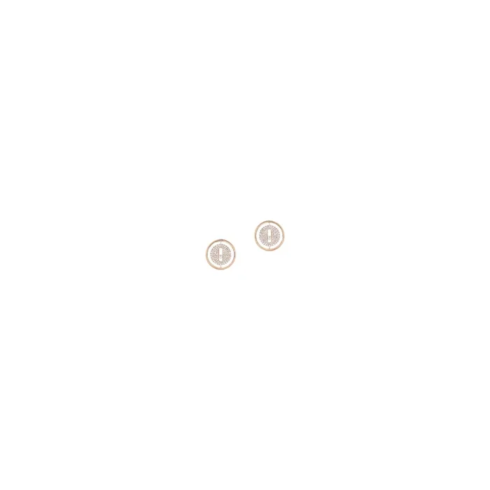 Earrings Messika Lucky Move pave pink gold 11572R – Lepage