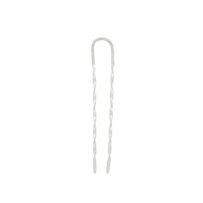 Effortless Twist Hair Pin -Silver- Medium