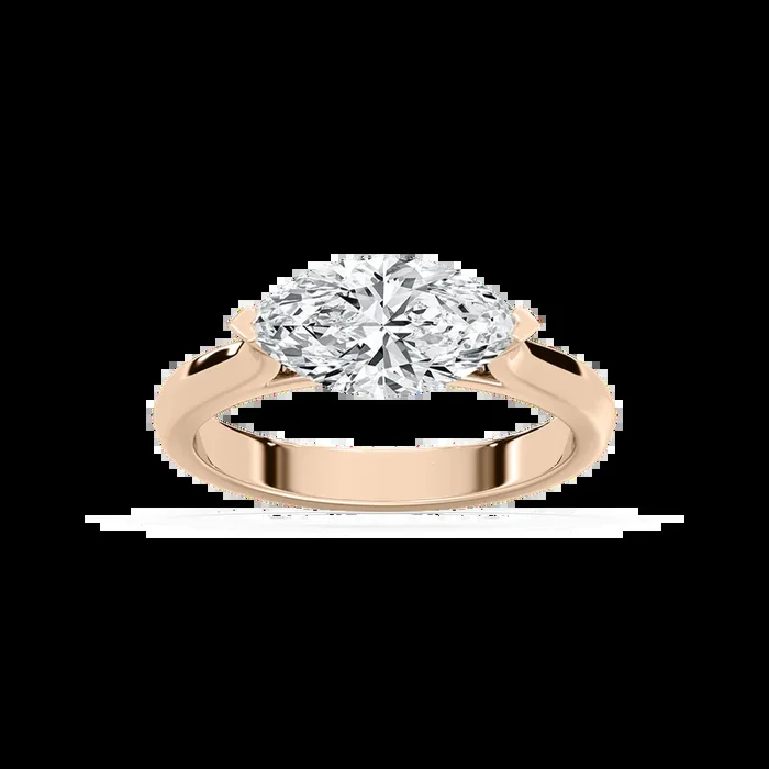 Elysia 2 ctw Marquise Lab Grown Diamond East West Solitaire Engagement Ring