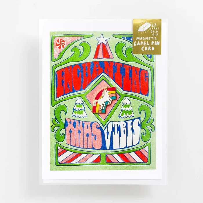 Enchanting Xmas Vibes – Lapel Pin Card