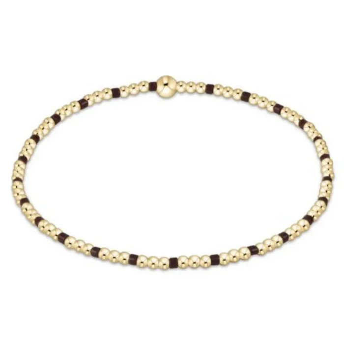 enewton 6.25″ Hope Sincerity Pattern 2mm Bead Bracelet – Chocolate