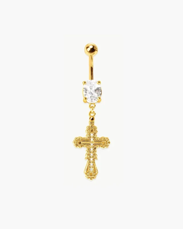 Everette Cross Belly Ring