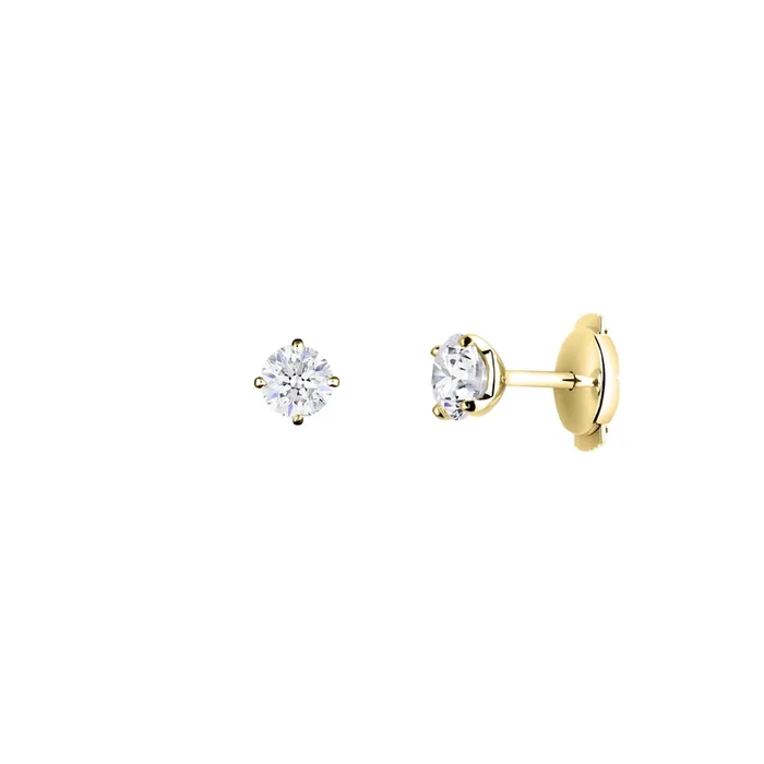 Evidence earrings in yellow gold and diamonds | LEPAGE