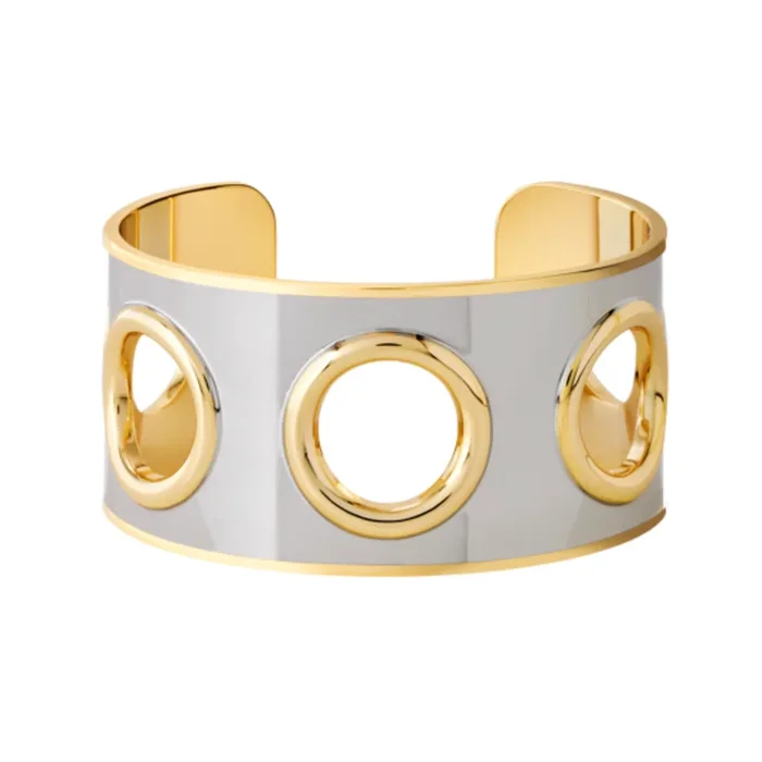 Eyelet Cuff – Silver