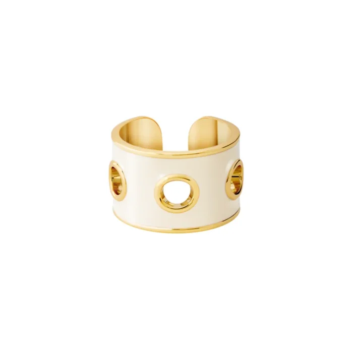 Eyelet Ring – Sandy White