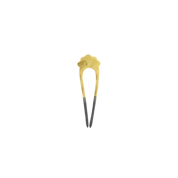 Fado Hair Pin in Gold & Rhodium – Small – FINAL SALE