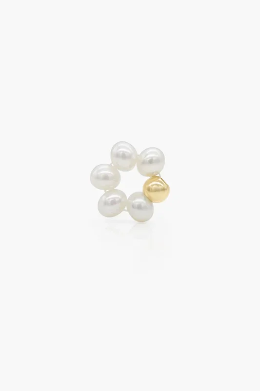 flower pearl charm – S