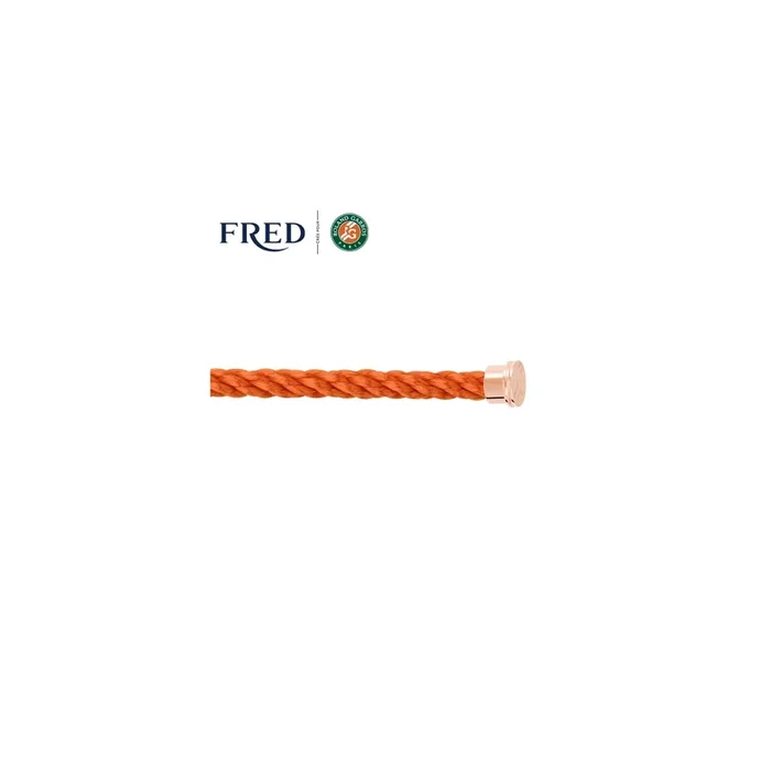 Force 10 Terracotta cable rose gold-plated steel | FRED X ROLAND-GARROS