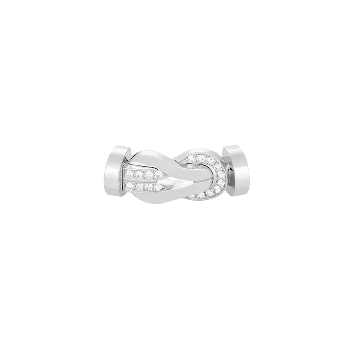 Fred Chance Infinie buckle large model white gold diamonds | LEPAGE