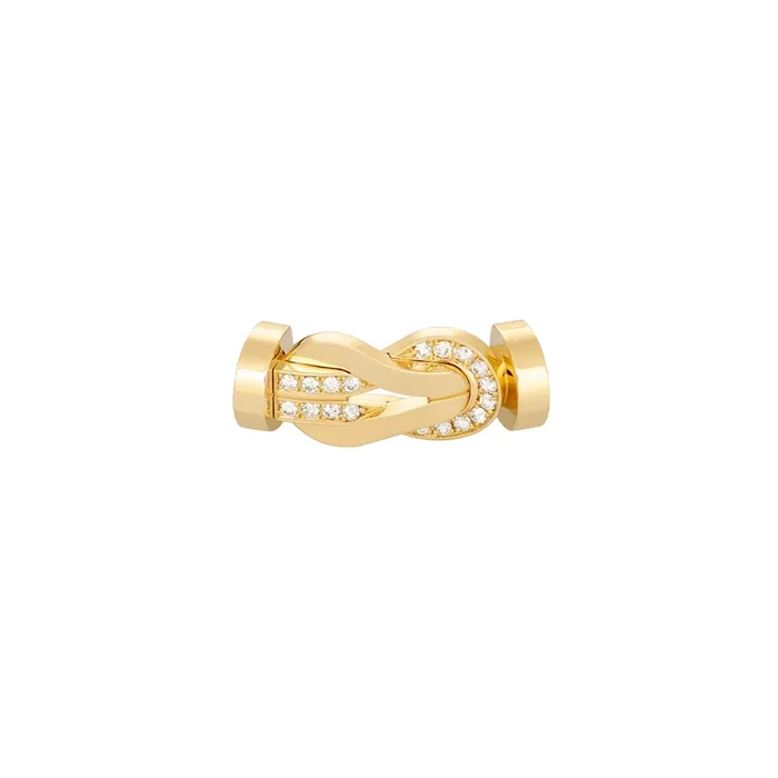 Fred Chance Infinie buckle large model yellow gold diamonds | LEPAGE