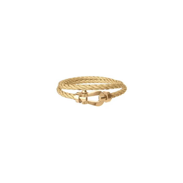 FRED Force 10 bracelet yellow gold double twist cable | Lepage