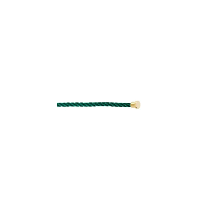 Fred Force 10 Emerald Green Medium Steel Cable Yellow Gold Plated – Lepage