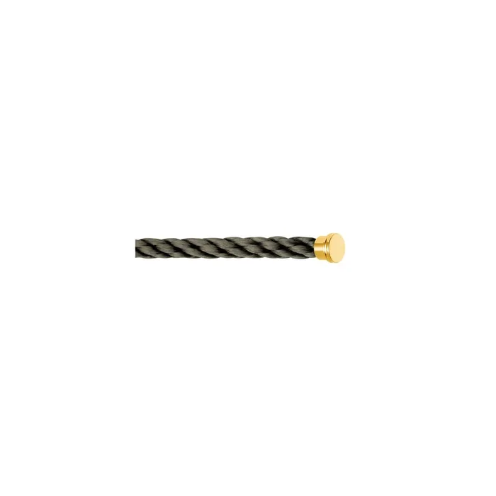 Fred Force 10 Khaki Cable Large yellow gold plated steel model – Lepage