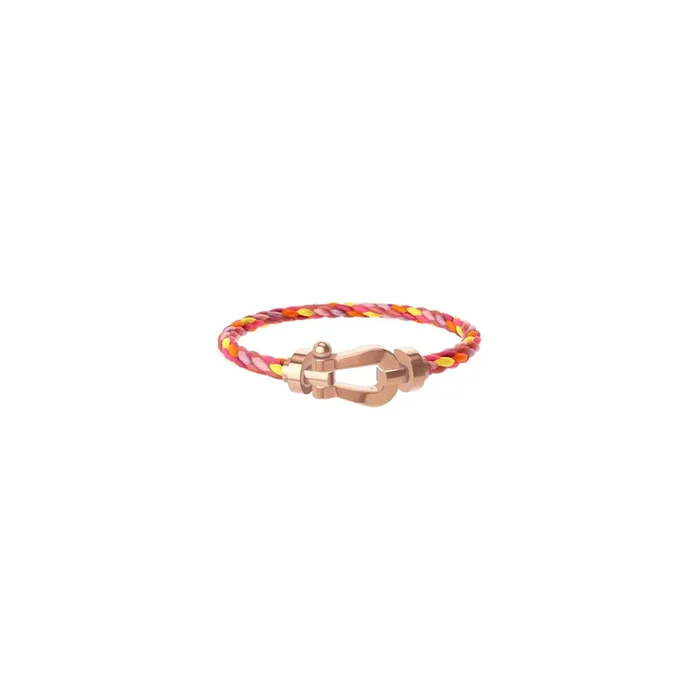 FRED Force 10 large model bracelet rose gold multicolor cable| Lepage official retailer