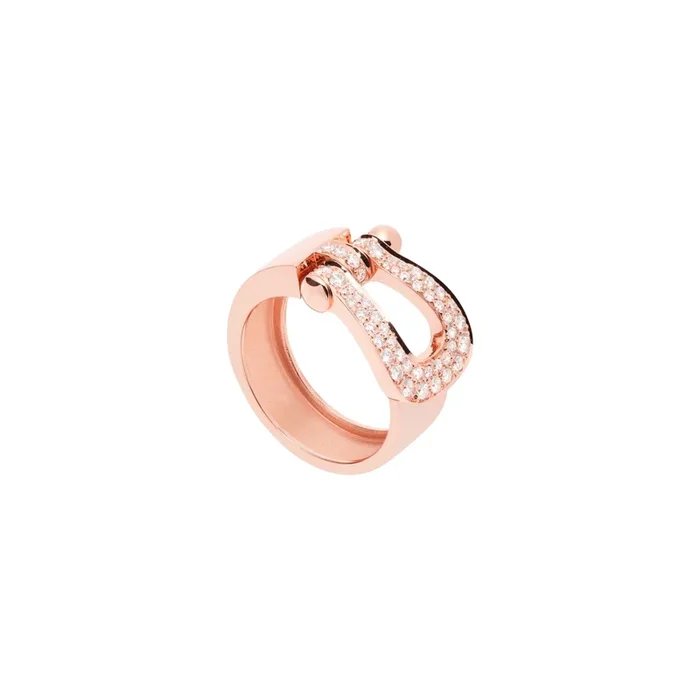 Fred Force 10 Large model ring in rose gold and diamonds – Lepage
