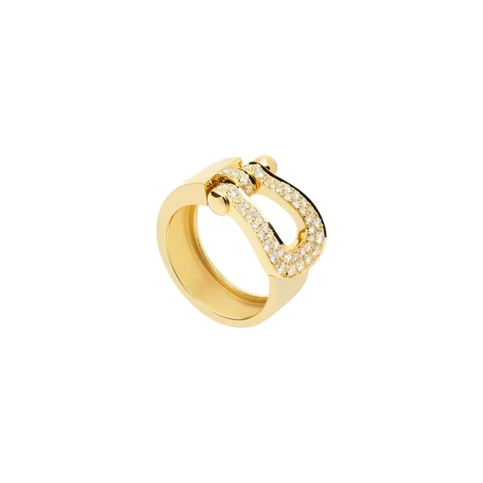 FRED Force 10 LM ring in yellow gold with diamonds | Lepage