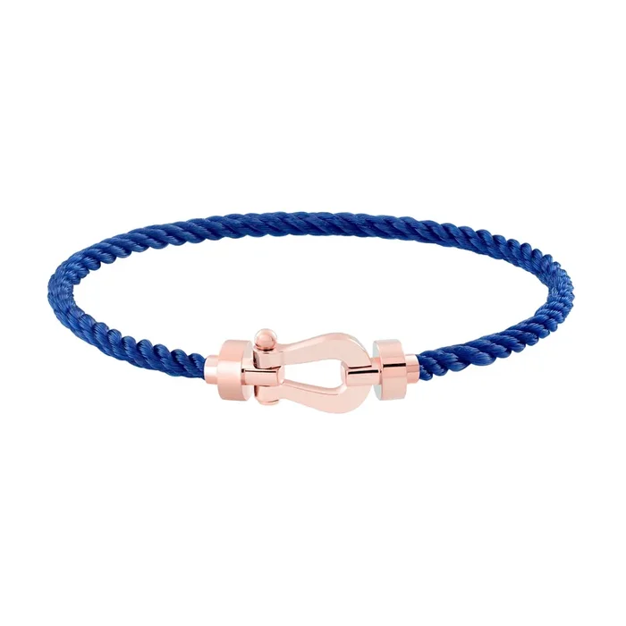 Fred Force 10 medium model in rose gold with indigo blue cable – Lepage