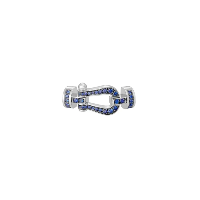 FRED Force 10 MM buckle white gold sapphire pavement | Lepage