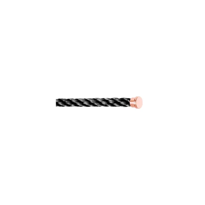 Fred Force 10 Storm Grey twin-circuit cable Large Rose Gold plated steel model – Lepage