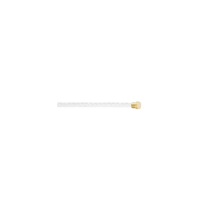 Fred Force 10 White Medium yellow gold plated steel cable – Lepage