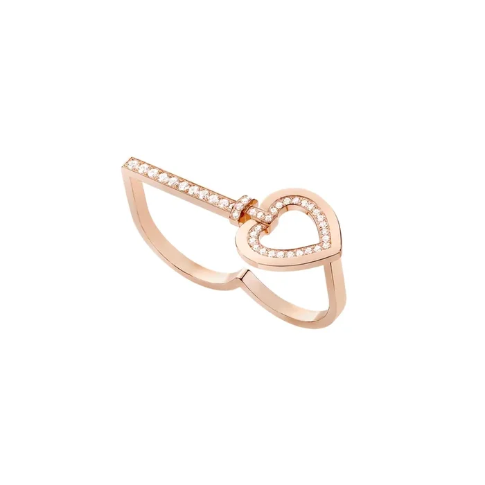 FRED Pretty Woman double ring in rose gold and diamonds | Lepage official retailer