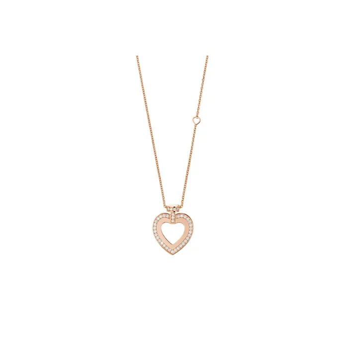 Fred Pretty Woman large long necklace in rose gold and diamonds – Lepage