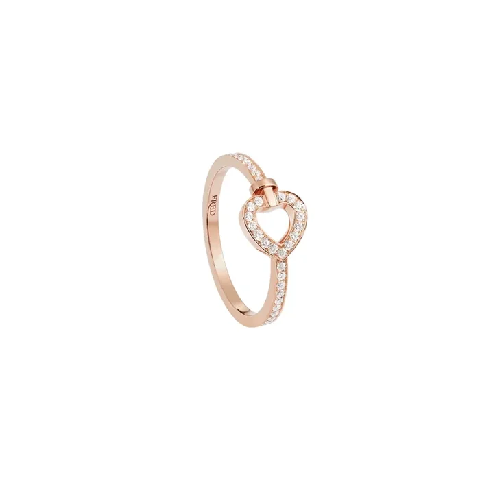 Fred Pretty Woman mini ring in rose gold and diamonds – Lepage