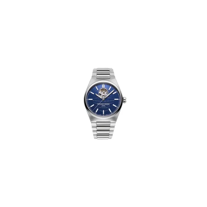 Frédérique Constant Highlife heartbeat watch blue dialsteel bracelet 41 mm