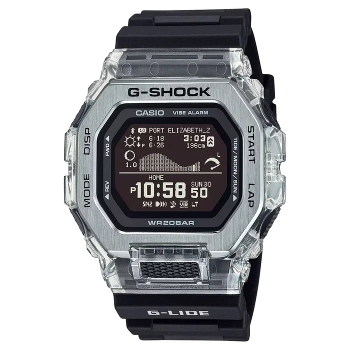 G-Shock G-Glide GBX-100 Series Black Resin Watch