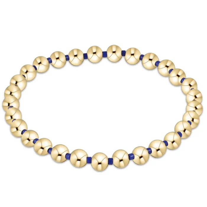 Gameday Hope Grateful 5mm Bead Bracelet – Blue