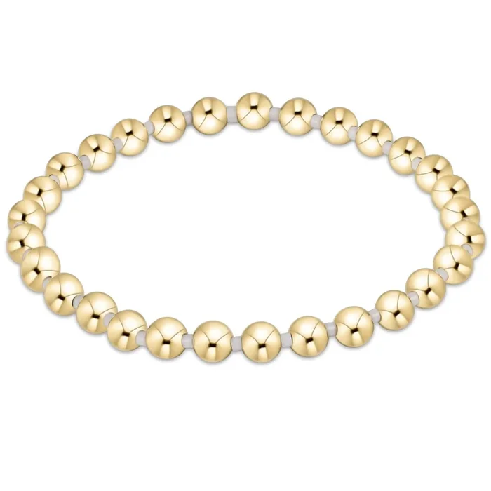 Gameday Hope Grateful 5mm Bead Bracelet – White