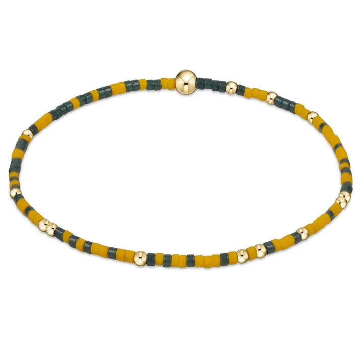Gameday Hope Unwritten Bracelet – Dark Green-Golden Yellow
