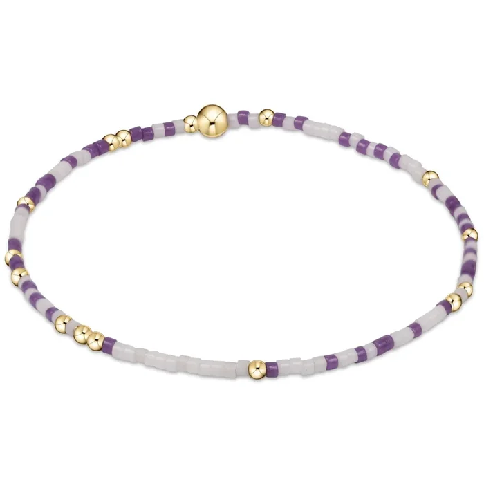 Gameday Hope Unwritten Bracelet – Purple-White