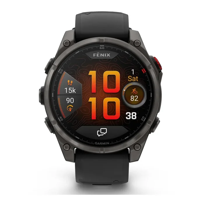 Garmin Fenix 8 Pro AMOLED Sapphire Titanium Carbon Gray DLC black strap 47 mm – Lepage