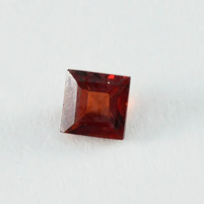 Garnet 1PC Chunky 14×14 MM Square Faceted Red Genuine Semi Precious Loose Gems