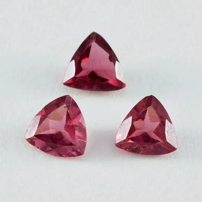 Garnet 1PC Large 10×10 MM Triangle Faceted Red Shine Semi Precious Loose Gems