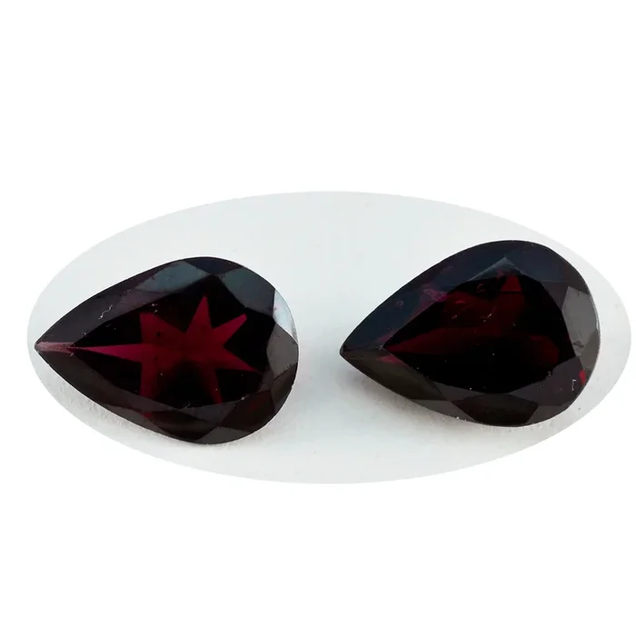 Garnet 1PC Small 6×9 MM Pear Faceted Red Pure Semi Precious Loose Gems